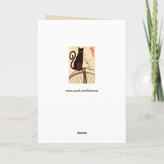 Frans kattenwenskaart kaart (Achterkant)