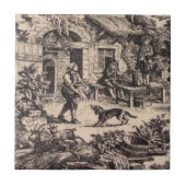  Frans keramisch keramisch landkaartje Tegeltje (Voorkant)