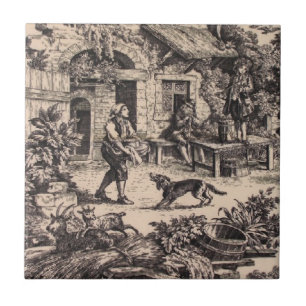  Frans keramisch keramisch landkaartje Tegeltje