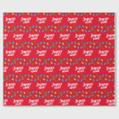 Frans kerst wrapping papier (Vlak)