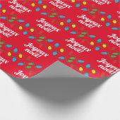 Frans kerst wrapping papier (Hoek)