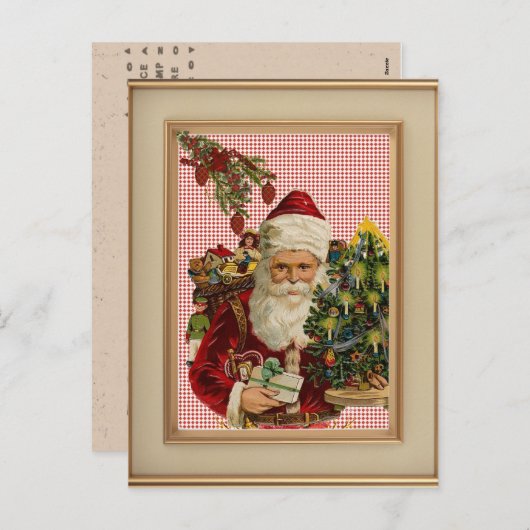  Frans kerstBriefkaart Feestdagenkaart (Voorkant / Achterkant)