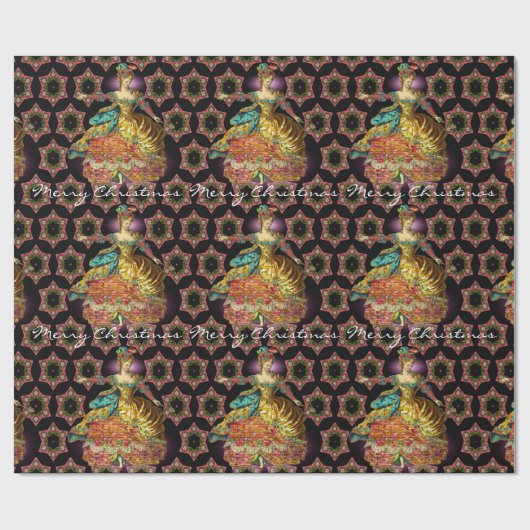 Frans kerstfeest cadeaupapier (Vlak)