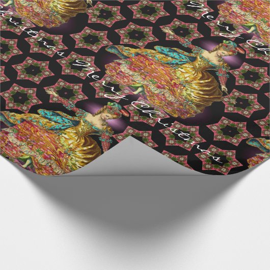 Frans kerstfeest cadeaupapier (Hoek)