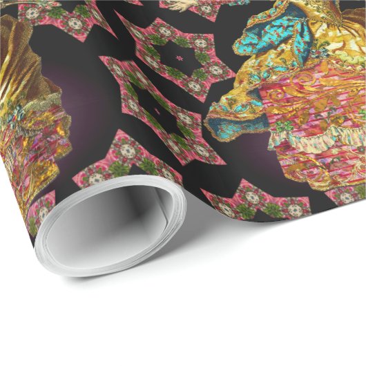 Frans kerstfeest cadeaupapier (Rol Hoek)