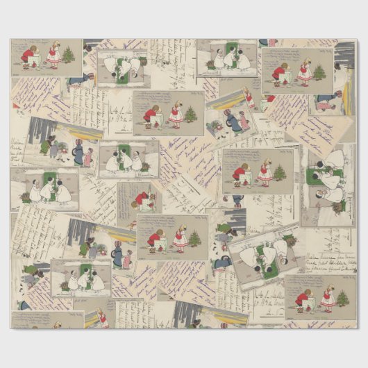  Frans kerstfeest Cadeaupapier (Vlak)