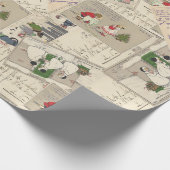  Frans kerstfeest Cadeaupapier (Hoek)