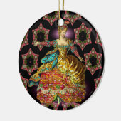 Frans kerstfeest keramisch ornament (Links)