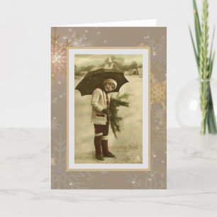 Frans kerstkind Feestdagen Kaart