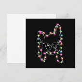 Frans kerstlicht bedankkaart (Voorkant / Achterkant)