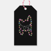 Frans kerstlicht cadeaulabel (Voorkant)