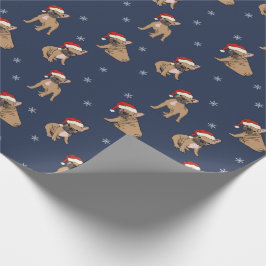 Frans kerstpapier met bulledog cadeaupapier