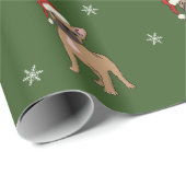 Frans kerstpapier met bulledog cadeaupapier (Rol Hoek)