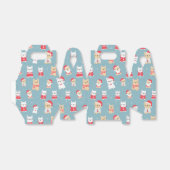 Frans kerstpatroon Bulldog Frenchie Bedankdoosjes (Uitgevouwen)