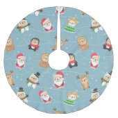 Frans kerstpatroonprins kerstboom rok (Voorkant)