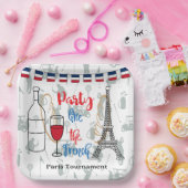 Frans kerstthema voor het feest papieren bordje (Feest)