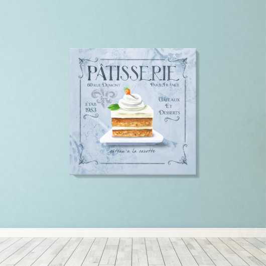 Frans Keukendoek, wortelkake Canvas Afdruk (Insitu (Houten vloer))