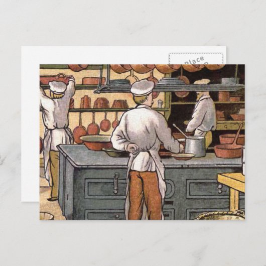  Frans Keukenillustratie Briefkaart (Voorkant / Achterkant)