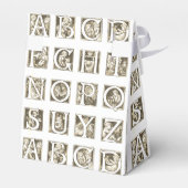 Frans Kinderen Alphabet Block Baby shower Bedankdoosjes (Achterkant)