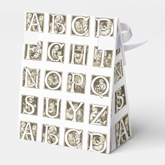  Frans Kinderen Alphabet Block Baby shower Bedankdoosjes (Achterkant)