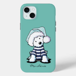 Frans KiniArt Kerstmis Westie Dog iPhone Case