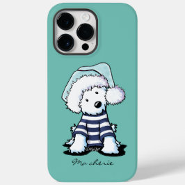 Frans KiniArt Kerstmis Westie Dog iPhone Case