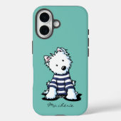 Frans KiniArt Westie Dog iPhone Case (Achterkant)
