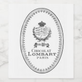  Frans Klassiek Parijs Wijn Etiket (Enkel label)