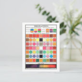  Frans kleurentafel Briefkaart (Staand voorkant)