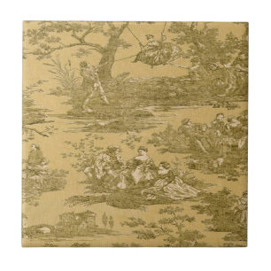  Frans knuppels voor boter en keramiek Tegeltje