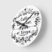 Frans koffie- en chocoladeetiket Ronde Klok (Hoek)