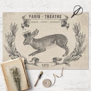 Frans konijn met kroonontkoppeling Tissuepapier