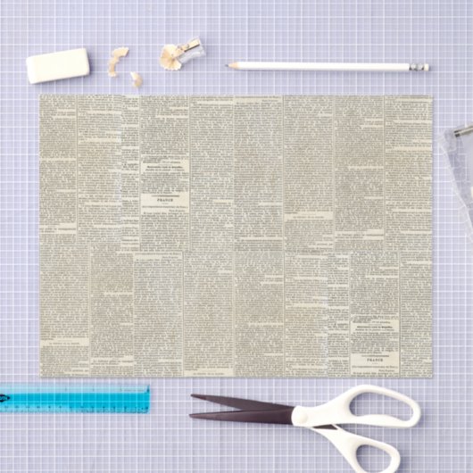  Frans krantenpapier Tissuepapier (Craft)