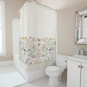 Frans Kunst Nieuwe  Bloemen Shower Curtain Douchegordijn (In situ)
