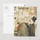 Frans kunstexhibit briefkaart (Voorkant / Achterkant)