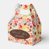 Frans kussed zoete bessen druiven bloemen bruiloft bedankdoosjes (Voorkant Zijde)