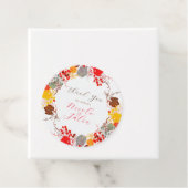 Frans kussed zoete bessen druiven bloemen bruiloft bedankjes labels (In situ)