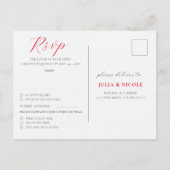 Frans kussed zoete bessen druiven bloemen bruiloft briefkaart (Achterkant)