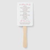 Frans kussed zoete bessen druiven bloemen bruiloft handwaaier (Achterkant)