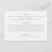 Frans kussed zoete bessen druiven bloemen bruiloft informatiekaartje (Voorkant)