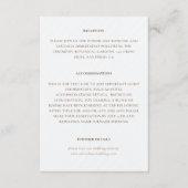 Frans kussed zoete bessen druiven bloemen bruiloft informatiekaartje (Voorkant)