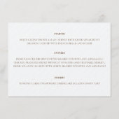 Frans kussed zoete bessen druiven bloemen bruiloft menu (Voorkant)