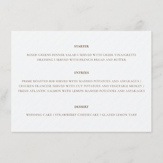 Frans kussed zoete bessen druiven bloemen bruiloft menu (Voorkant)