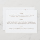 Frans kussed zoete bessen druiven bloemen bruiloft menu (Voorkant / Achterkant)