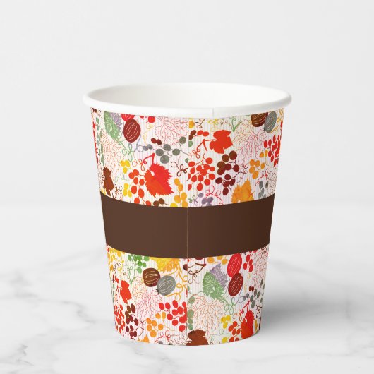 Frans kussed zoete bessen druiven bloemen bruiloft papieren bekers (Rechts)