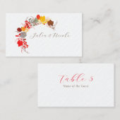 Frans kussed zoete bessen druiven bloemen bruiloft plaatskaartje (Voorkant / Achterkant)