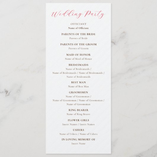 Frans kussed zoete bessen druiven bloemen bruiloft programmakaart (Achterkant)