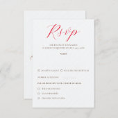 Frans kussed zoete bessen druiven bloemen bruiloft RSVP kaartje (Voorkant / Achterkant)