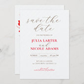 Frans kussed zoete bessen druiven bloemen bruiloft save the date (Voorkant / Achterkant)