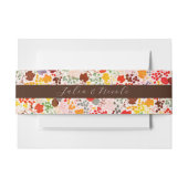 Frans kussed zoete bessen druiven bloemen bruiloft uitnodigingen wikkel (Voorkant Voorbeeld)